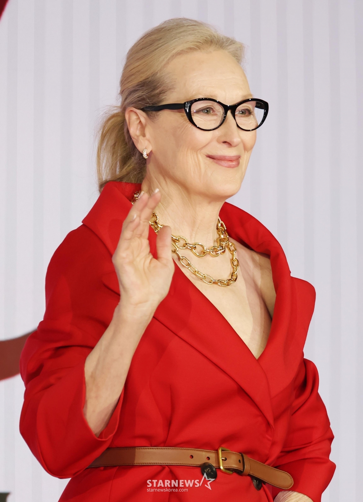 메릴 스트립 '우아한 손인사'[★포토]