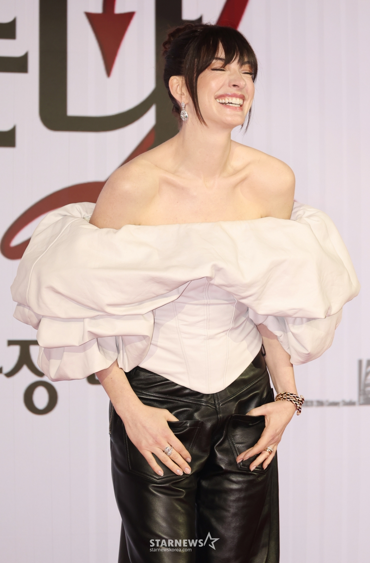 앤 해서웨이 '웃음 터진 앤디'[★포토]