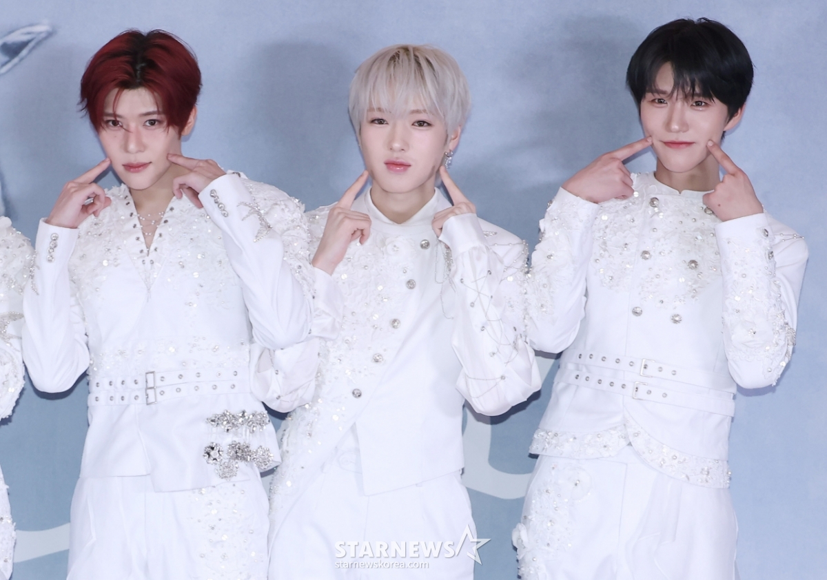 엔시티 위시 시온-사쿠야-재희 '깜찍 볼콕'[★포토]