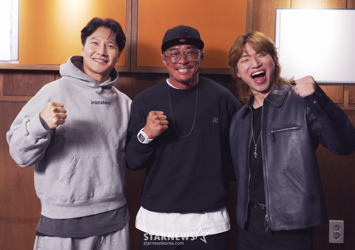 김종국-추성훈-대성 '상남자의 여행법, 화이팅'[★포토]