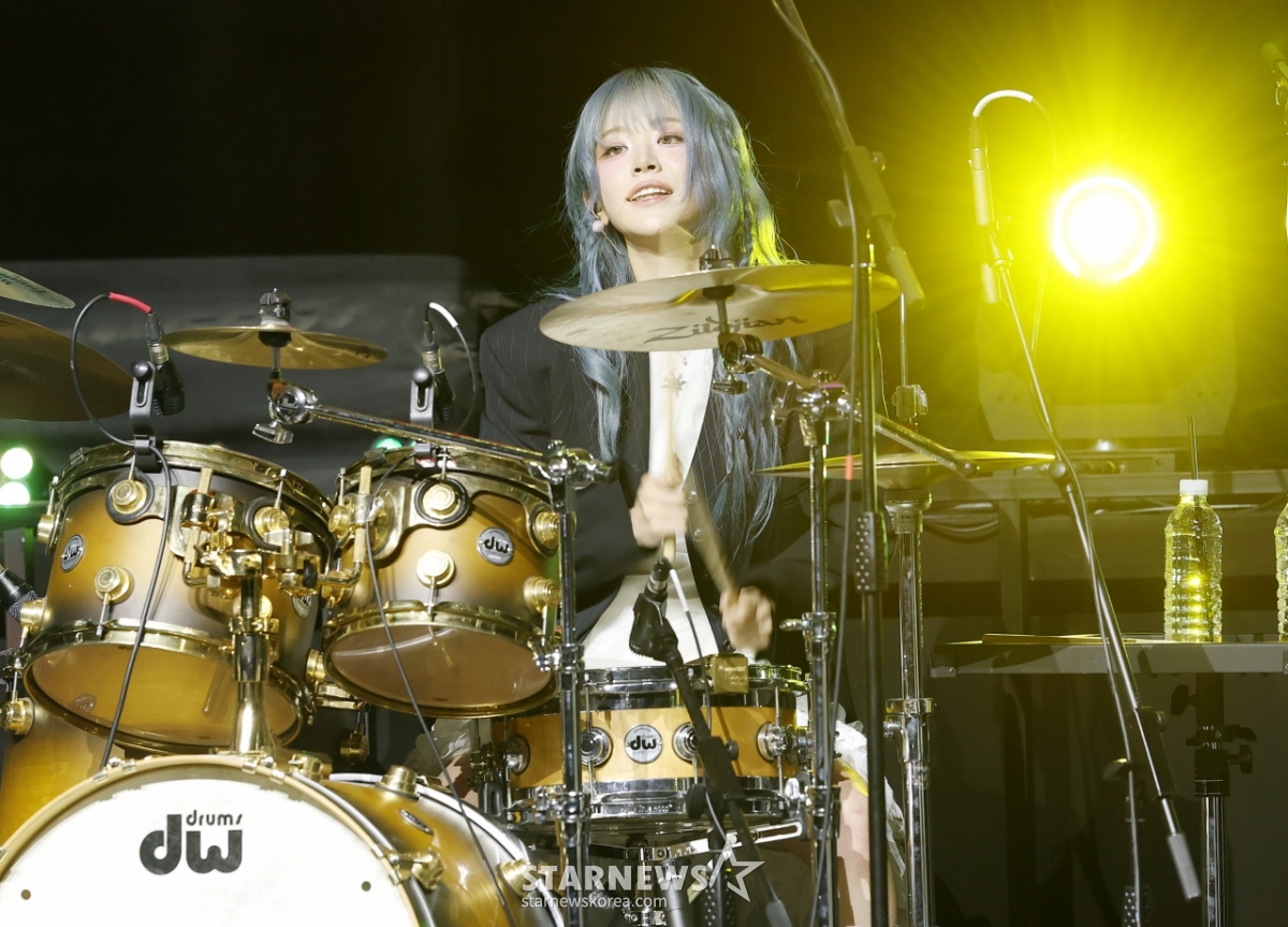 쵸단, 이렇게 깜찍한 드러머[★포토]
