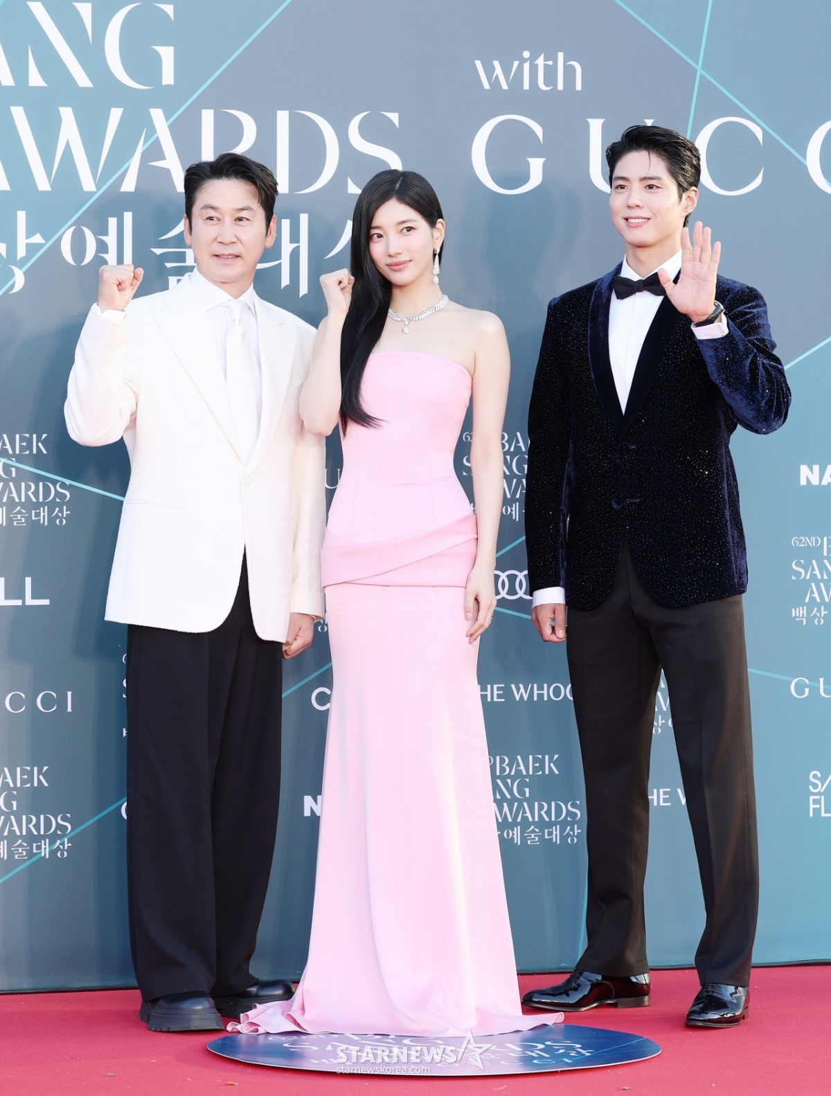 신동엽-수지-박보검, 8년째 백상에서 호흡[★포토]