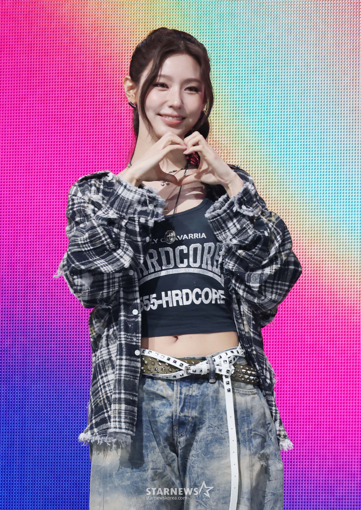 아이들 미연 '완벽한 손하트'[★포토]