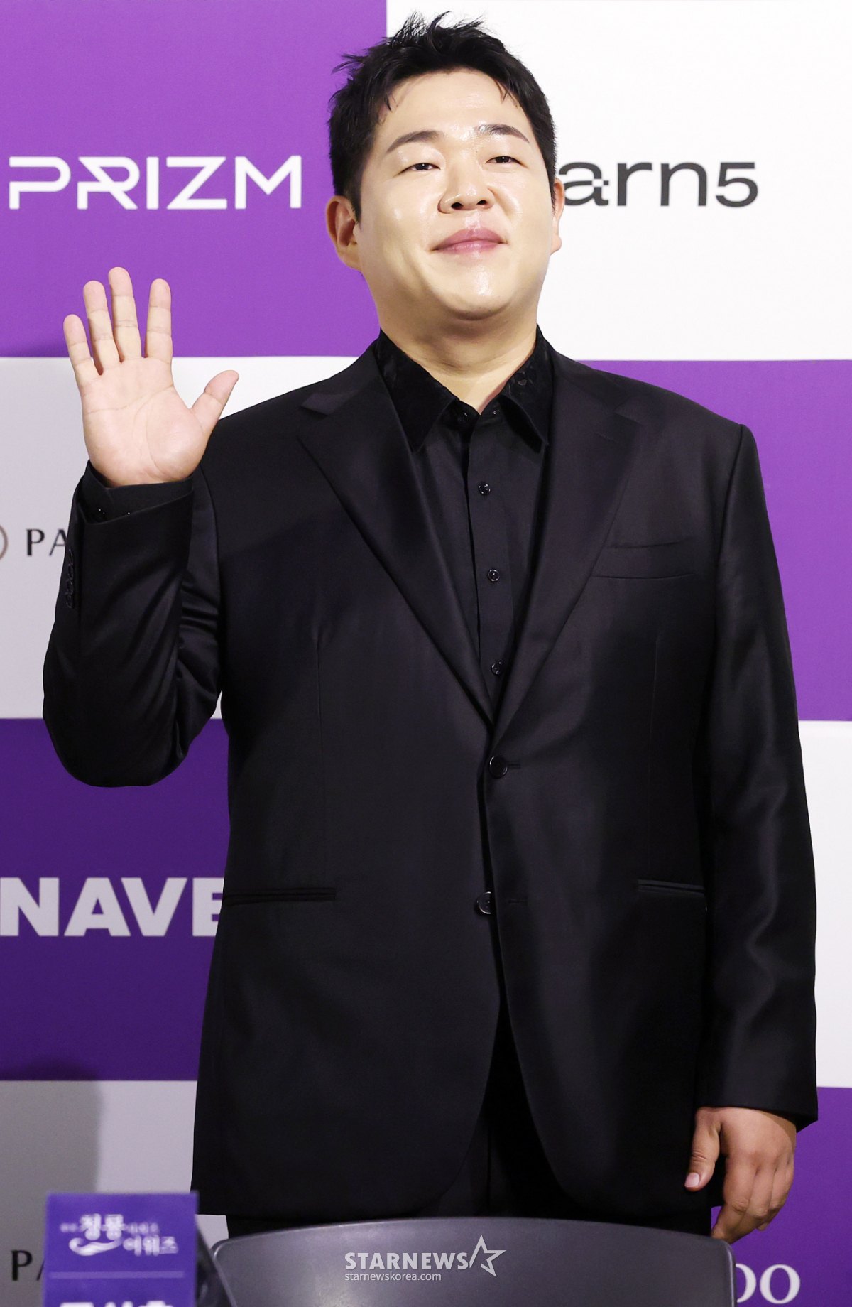 문상훈, 떨리는 첫 핸드프린팅 행사 참석[★포토]