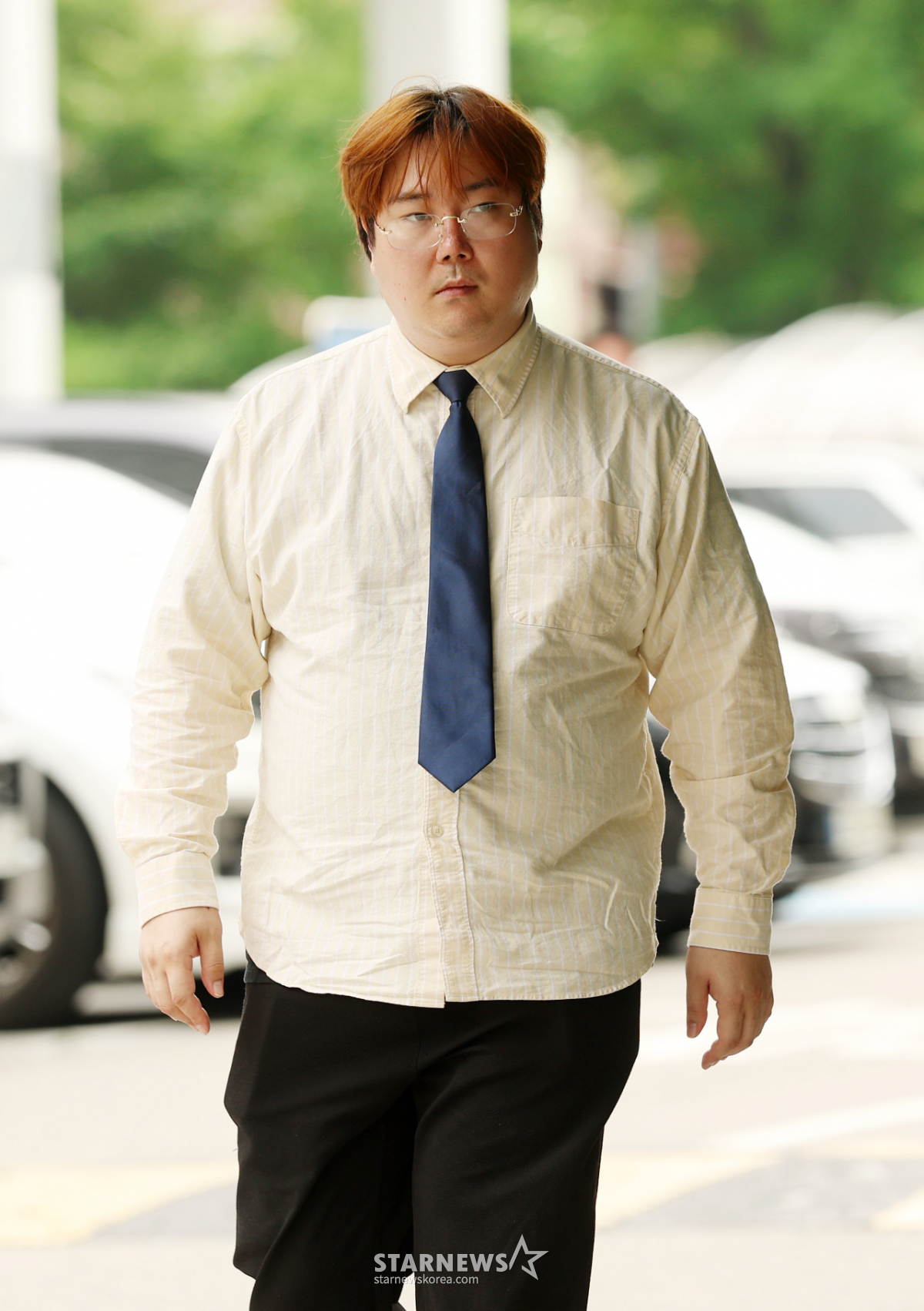 '강제추행 혐의' 항소 유재환, 몰라보게 달라진 모습[★포토]