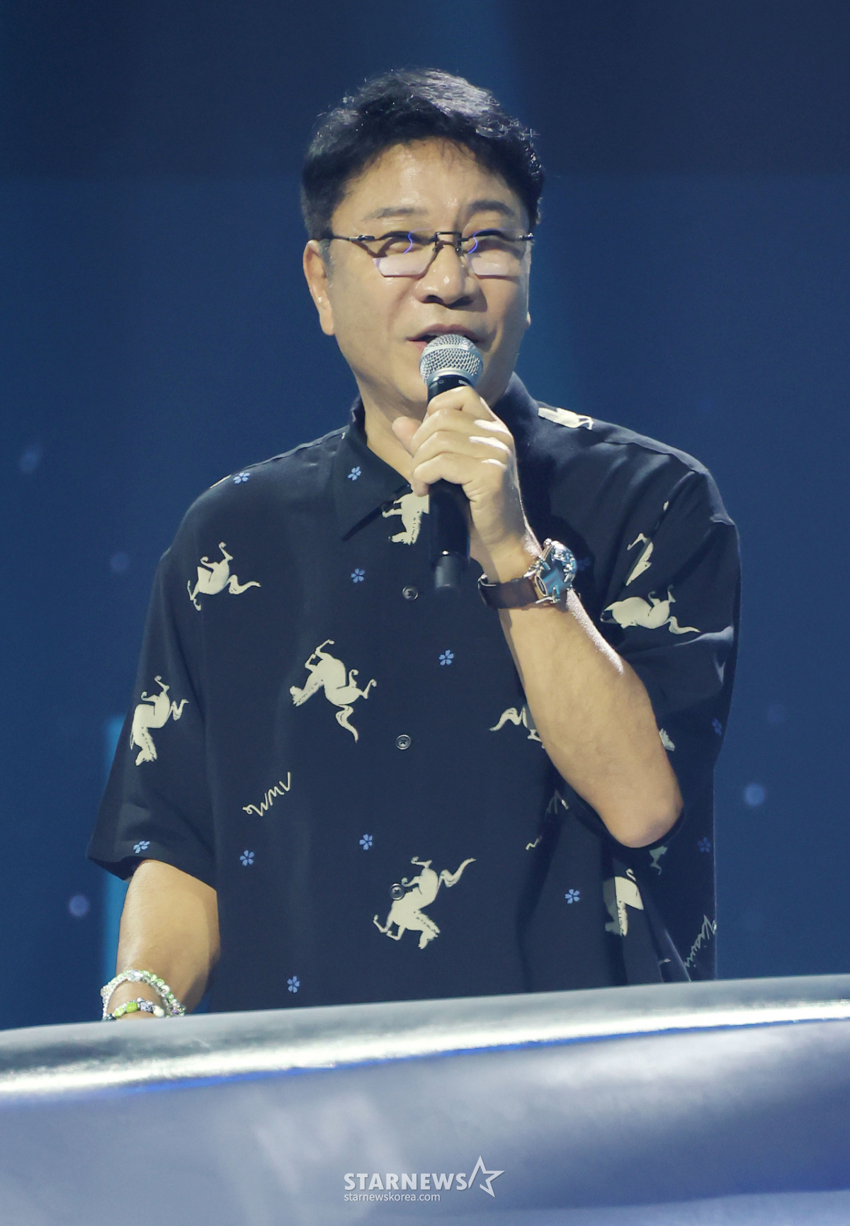 A2O 엔터 비전 발표하는 이수만 키 프로듀서[★포토]