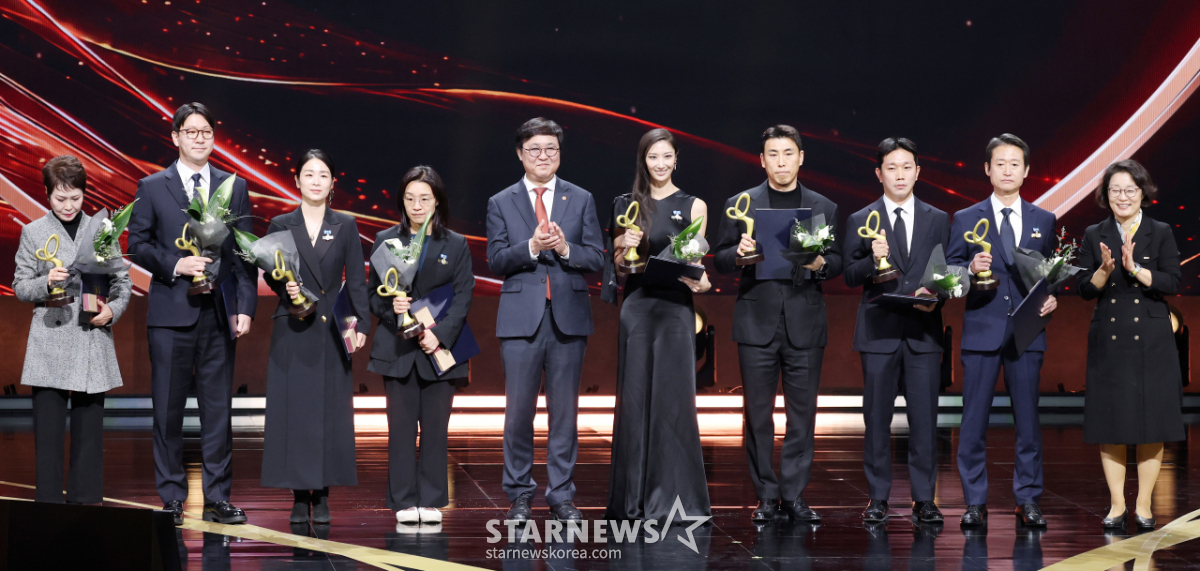 '대중문화예술상' 국무총리 표창 수상자들[★포토]