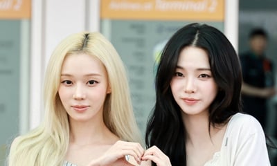에스파 카리나-윈터 '월드컵 응원 출발!' 