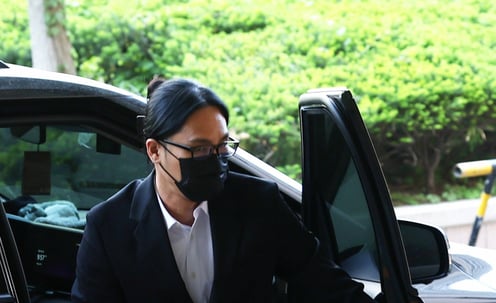 항소심 선고기일 출석하는 식케이[★포토]