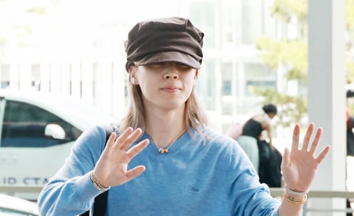 BTS 지민 '유럽투어 잘 다녀올게요'[★포토]