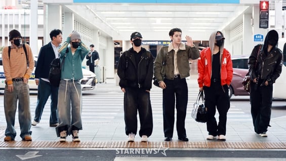 엔하이픈 '6인제재로 첫 출국' 