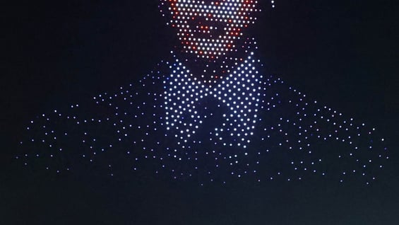 	 BTS '컴백 기념 드론쇼'