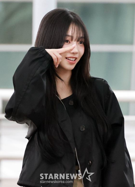 에스파 카리나 '저 앞머리 잘랐어요~'
