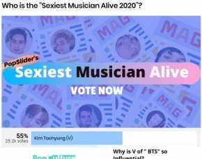 防?少年?V、2020最もセクシ?なミュ?ジシャン1位に選定