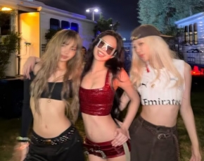 Blackpink без Джису… Дженни, Розе и Лиса встретились на Coachella