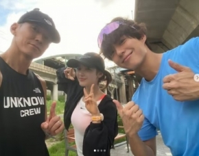 New Jeansダニエル、パク・ボゴム&amp;Seanとジョギング